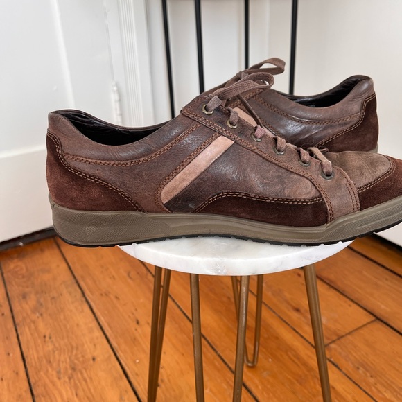 Mephisto Men’s Brown Leather Walking Shoes Sneakers Size 10 Comfort Orthopedic - Picture 6 of 8